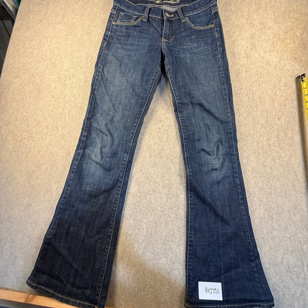 Old Navy The Sweetheart Bootcut Jeans Dark Wash Blue Denim Mid Rise Size 6 31x30